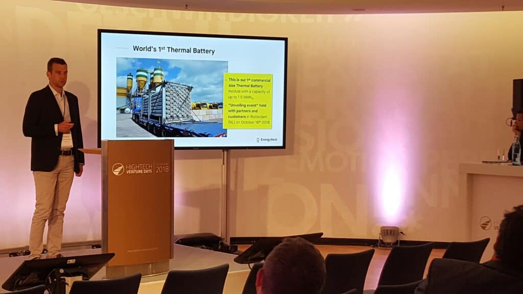 Erik Diedrich presents EnergyNest at HighTech Venture Days