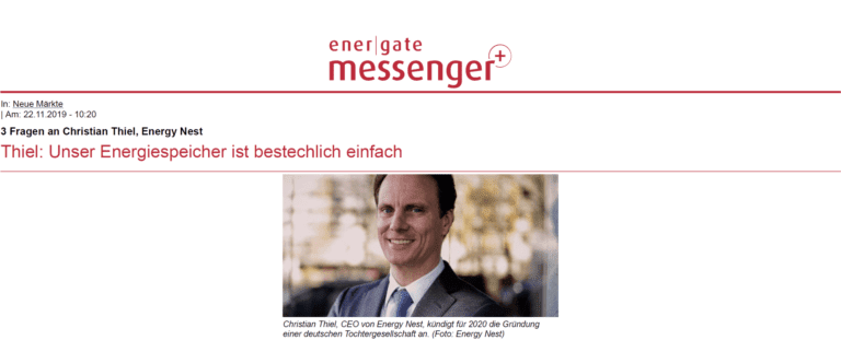 Das norwegische Unternehmen Energy Nest vertreibt einen neuartigen Energiespeicher, die "Thermische Batterie".