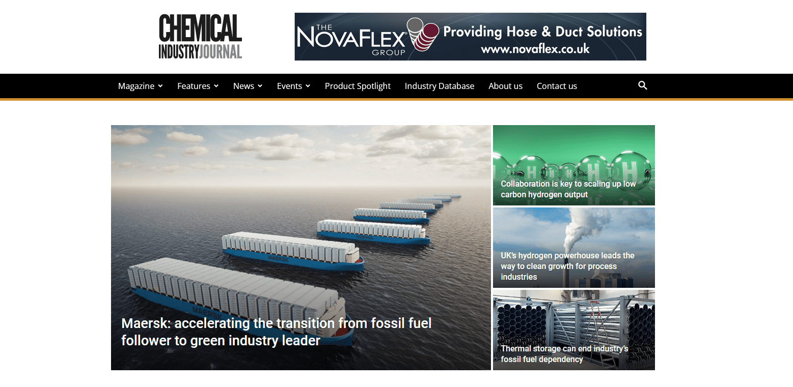 chemical industry journal feature
