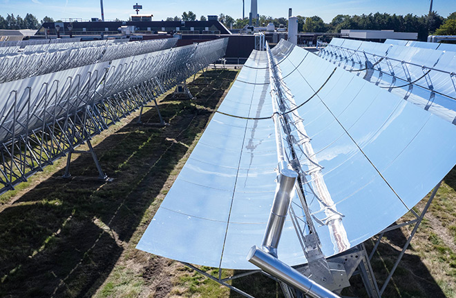 Avery Dennison, a leading global packaging and materials manufacturer, today commissioned Europe’s largest Concentrated Solar Thermal (CST) platform and Thermal Storage unit at its production plant in Turnhout, Belgium.